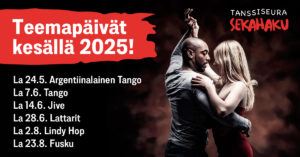 Mies ja nainen tanssivat tangoa